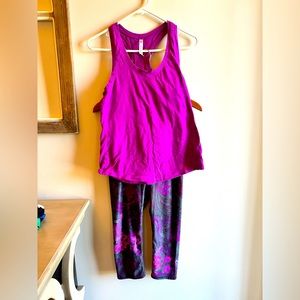 Fabletics size small tank and capris